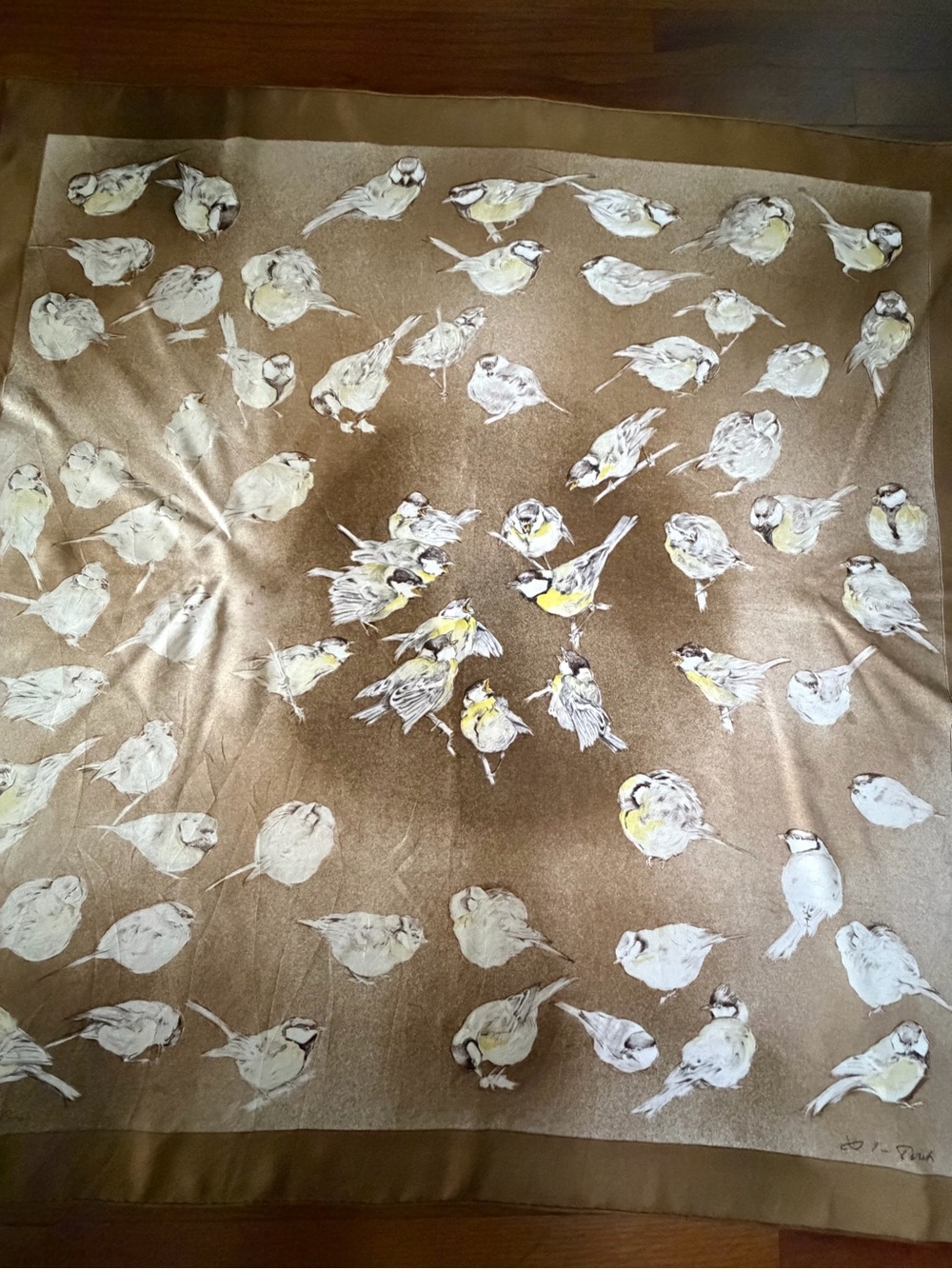 Hermes Les Mesanges silk scarf. - Picture 14 of 15
